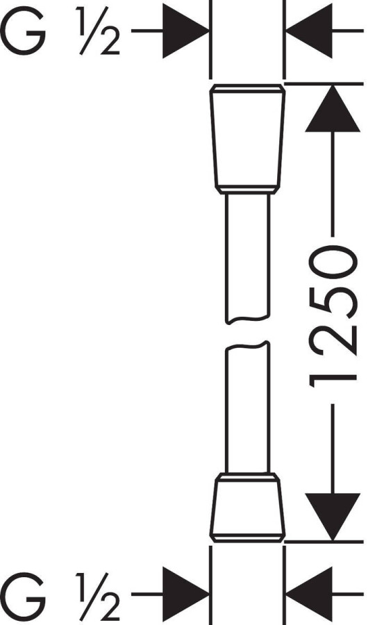 Hansgrohe Comfortflex Душевой шланг 125 см хром 28167000
