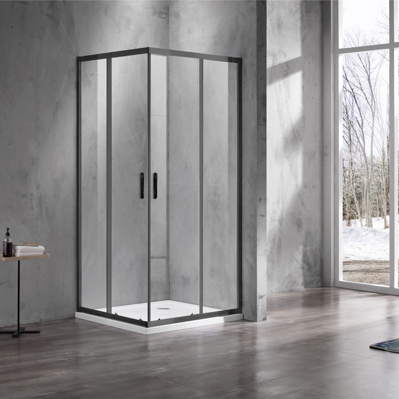 Azario Milton 1142 Black душевое ограждение 90 90 см AZ-ND1142 900 Black