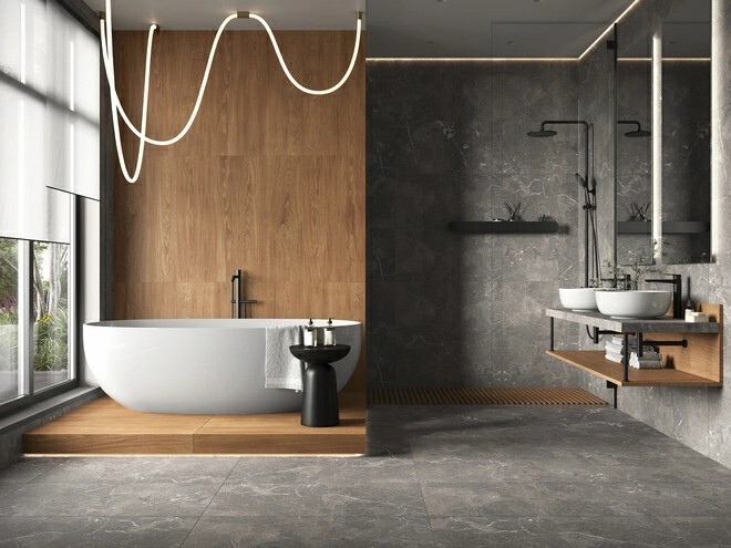 Керамогранит Cersanit Sherbrooke бежевый ректификат 44,8x89,8 A17699