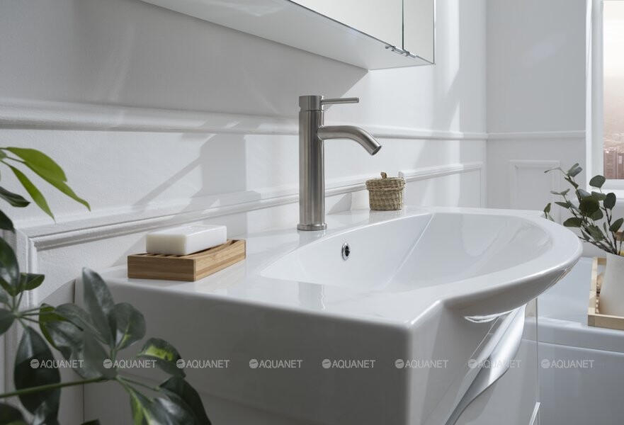 Aquanet Steel AF210-10S смеситель для раковины сатин