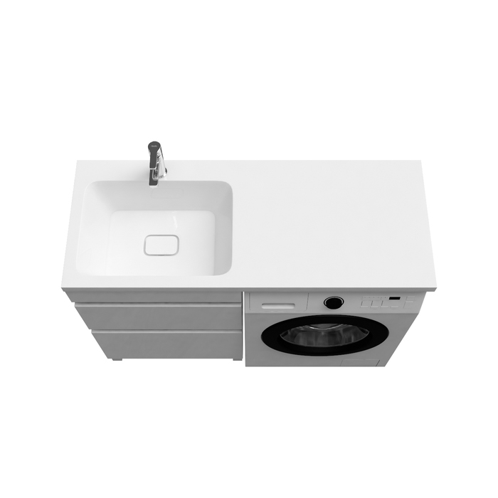 Iddis Optima Home тумба 120 см с раковиной левая для стиральной машины OPH12LBi95K