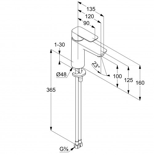 Kludi Pure&Style смеситель для раковины 402923975