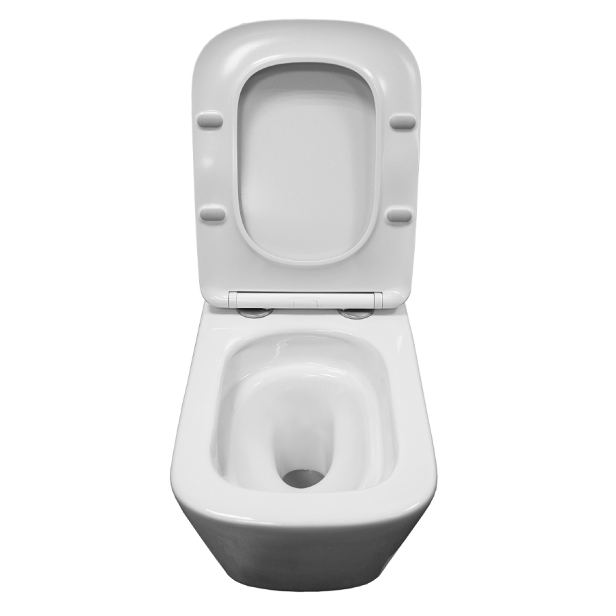 Azario LEGENDA унитаз подвесной безободковый с сиденьем микролифт и смывом Tornado AZ-2305AS