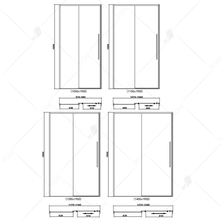 RGW Stilvol SV-12 B 32321215-14 Душевые двери 150*195