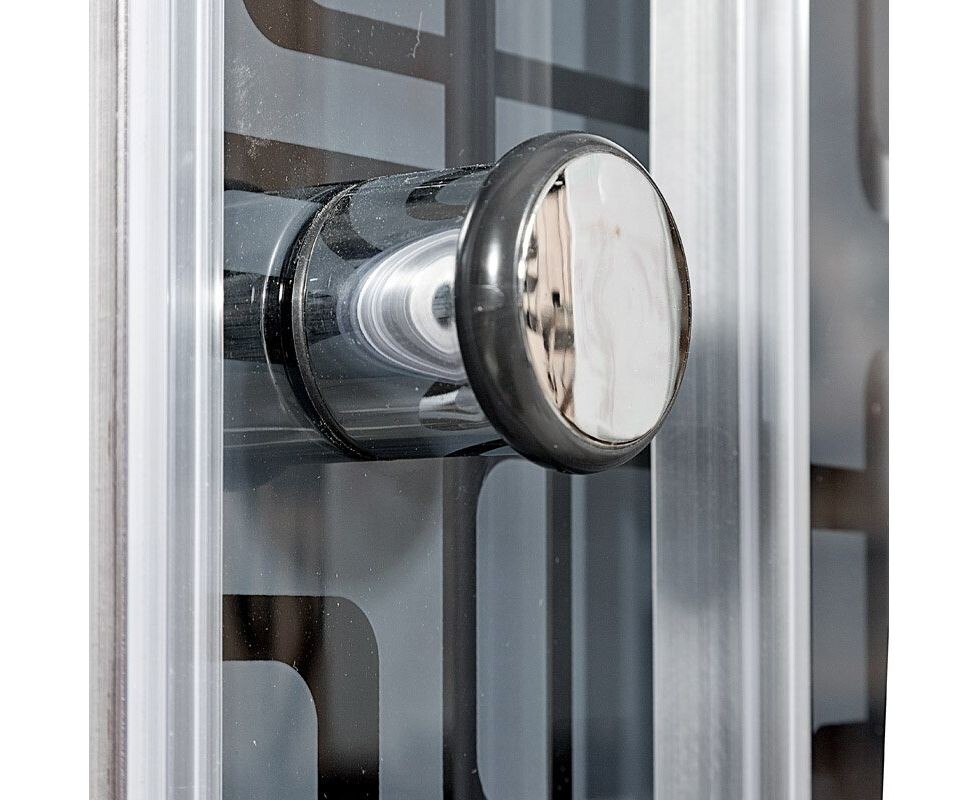 Deto душевая кабина 90х90 BM1590LEDBLACK с подсветкой