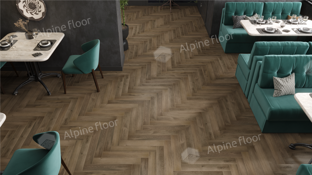Ламинат Alpine Floor Herringbone 12 Pro (NEW), LF106-11A Дуб Анжу 606 х 101 х 12 mm
