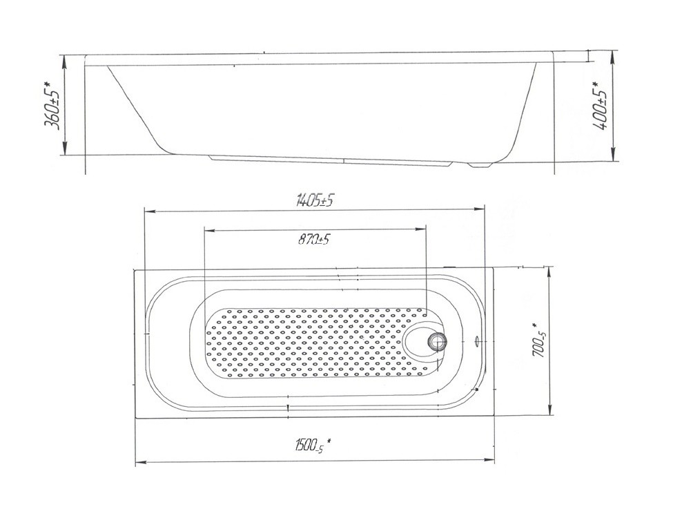 Poseidon Victoria 170*70 ванна акриловая прямоугольная