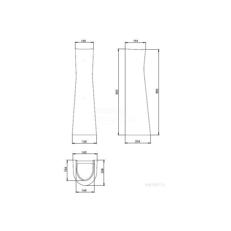 Santeri Соната 1.3601.2.S00.00B.0 пьедестал