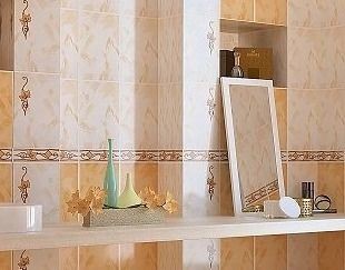 Газкерамика Восток 20х5см бордюр настенный бежевый глянцевый 