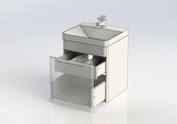 Aquanet София 60 тумба с умывальником 00212586 подвесная