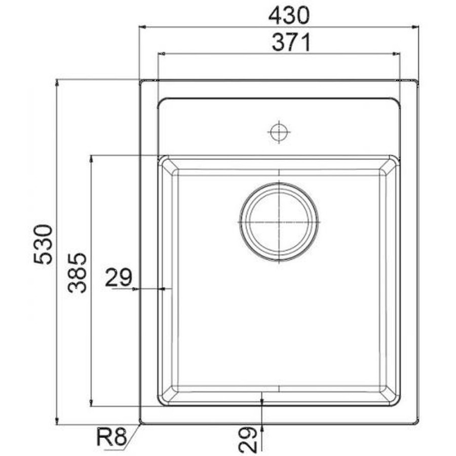 Franke SID 610-40 кухонная мойка тectonite оникс 43 x 53 см