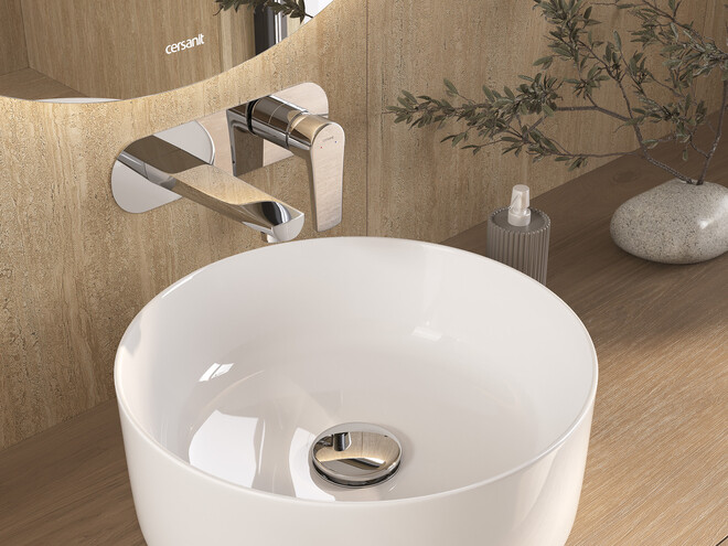 Керамогранит Cersanit Travertino бежевый ректификат рельеф 60x120 A17422