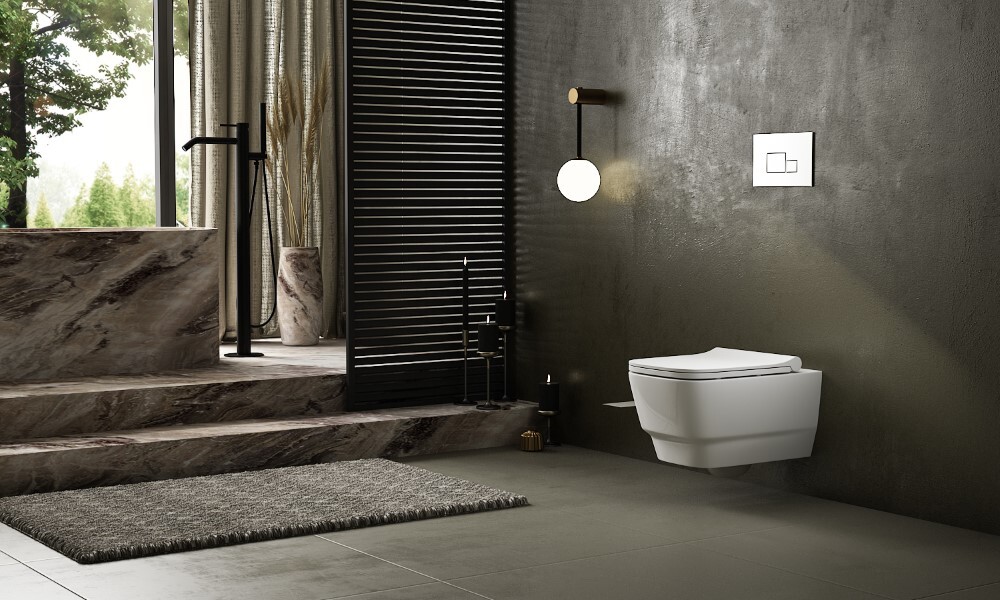 Унитаз подвесной с функцией биде Boheme Bello Белый матовый 971-2-MW