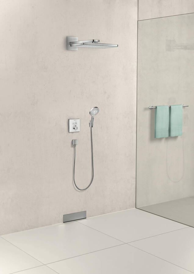 Hansgrohe FixFit Шланговое подсоединение Square с клапаном обратного тока бронза 26455140