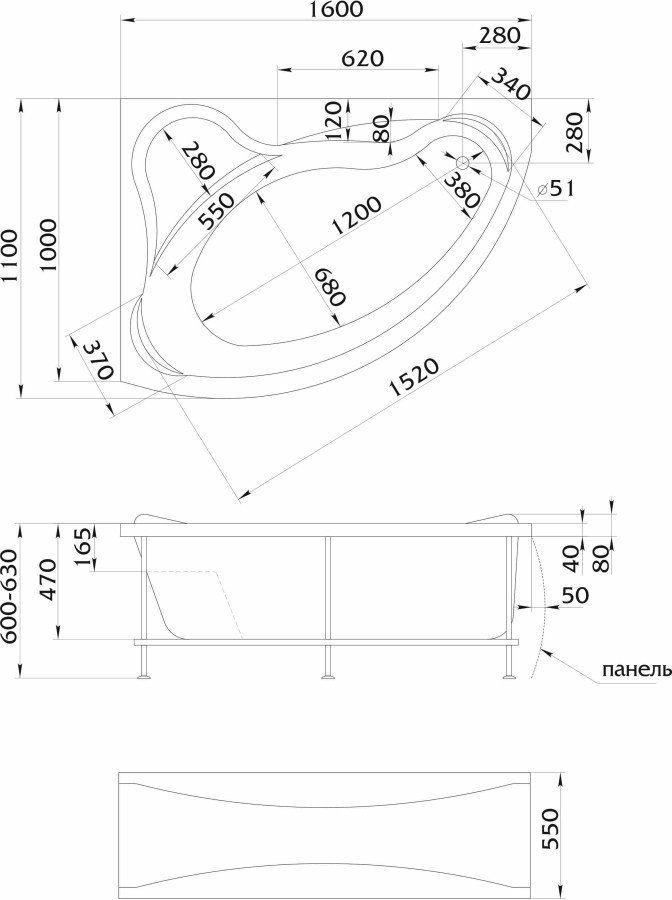 1 Marka Catania 04390 панель лицевая для ванны 02кт1510