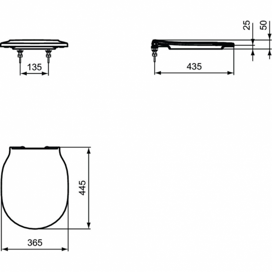 Ideal Standard Connect сиденье для унитаза E0368V3