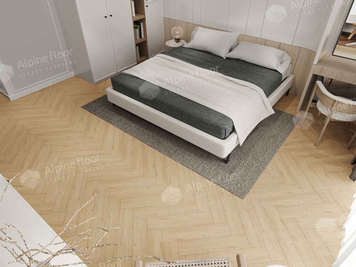 Alpine Floor Parqet LVT Кварцвиниловая плитка Дуб Лесат ECO 16-26 590 х 118 х 2.5 mm