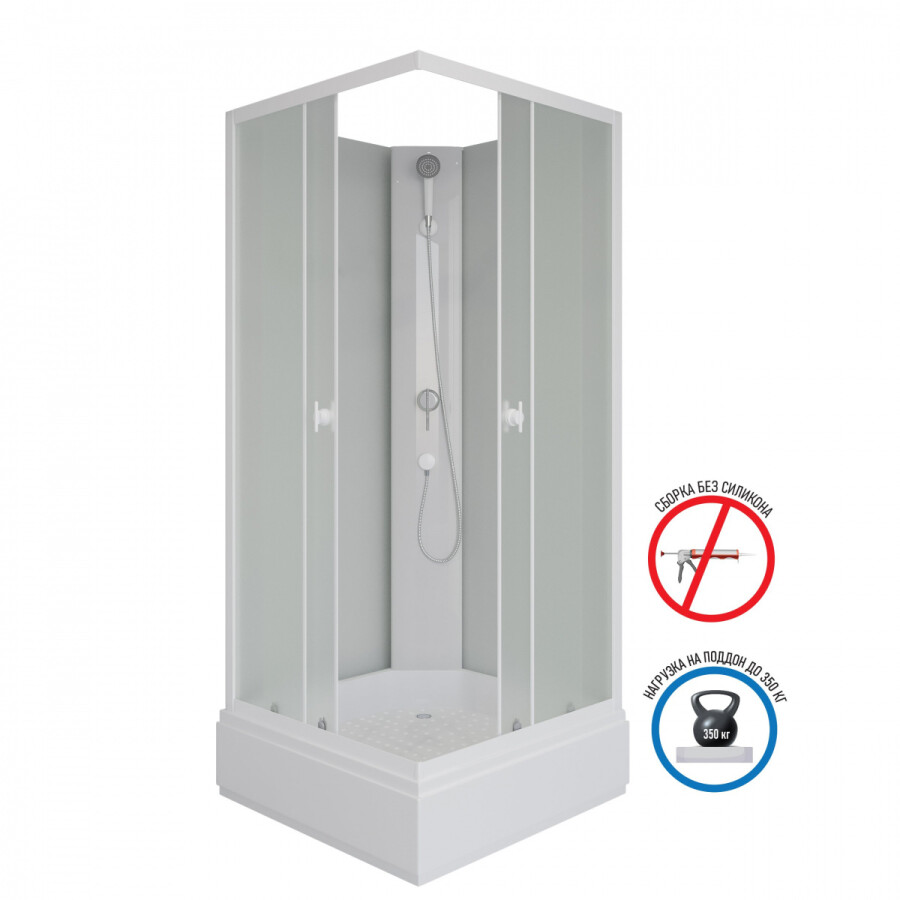 Niagara Promo Душевая кабина 90x90 Без крыши P90/26Q/MT/BK