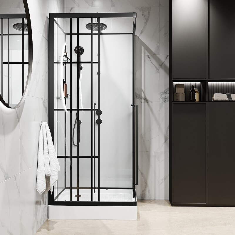 Niagara Standart Душевая кабина 100x100 Тропический душ ST100/15QR/KL/BKT