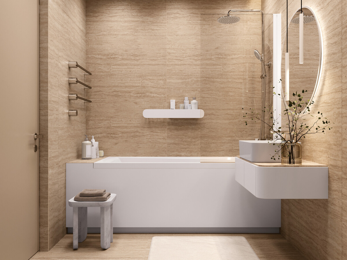 Керамогранит Cersanit Pacific бежевый ректификат 44,8x89,8 A17695