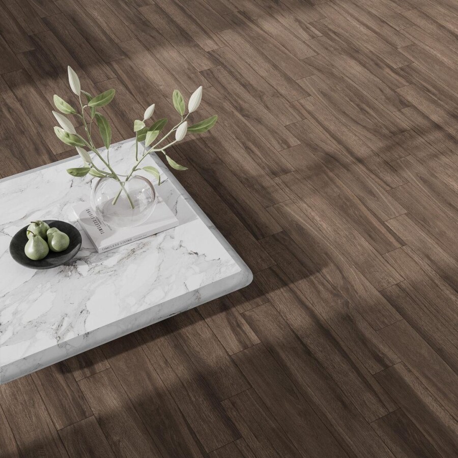 Керамический гранит Kerama Marazzi Прованс Лавр бежевый тёмный матовый обрезной 13x80x0,9 KM1380G0021R
