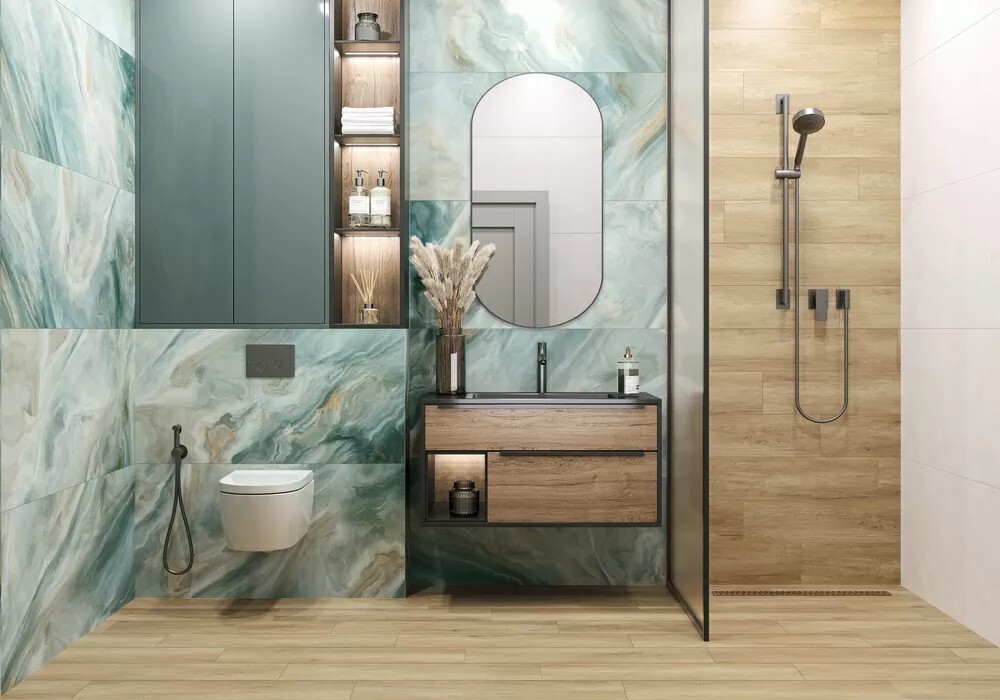 Керамогранит 6060ILN55HG LCM Illusion Flow Суперполированный 600 x 600 x 8 мм.