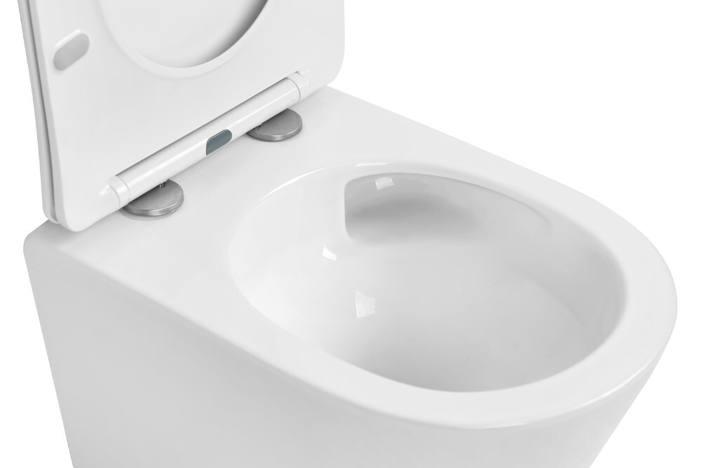Унитаз подвесной Boheme Avva Белый глянец c крышкой, смыв Торнадо 973-SET-W