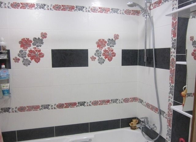 Azori Valkiriya 20х40 см плитка настенная черная глянцевая