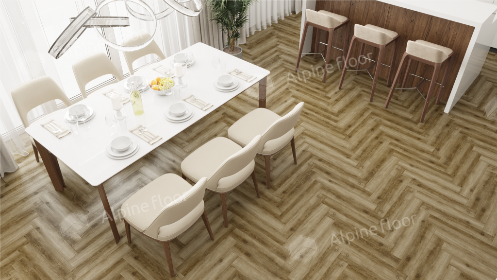 Ламинат Alpine Floor Herringbone 8 Pro (NEW), LF102-09A Дуб Марсель 606 х 101 х 8 mm