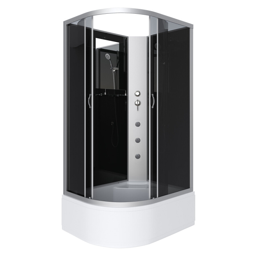 Niagara NG 2510-14RBKG Душевая кабина 120x80 Без крыши правосторонняя с гидромассажем 25101434RBKG