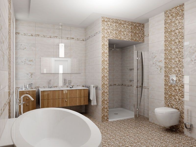 Azori Agat 20x50 см плитка настенная бежевая глянцевая