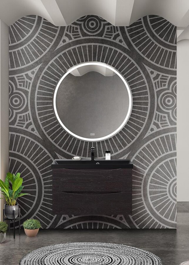 BelBagno Marino 80 см тумба под раковину MARINO-800-2C-SO-RCA-P rovere cioccolato amaro