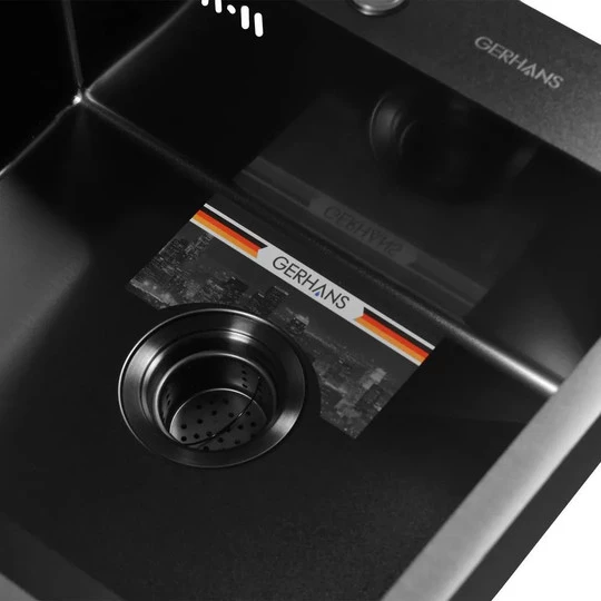 Мойка для кухни из нержавеющей стали Gerhans K35044B PVD