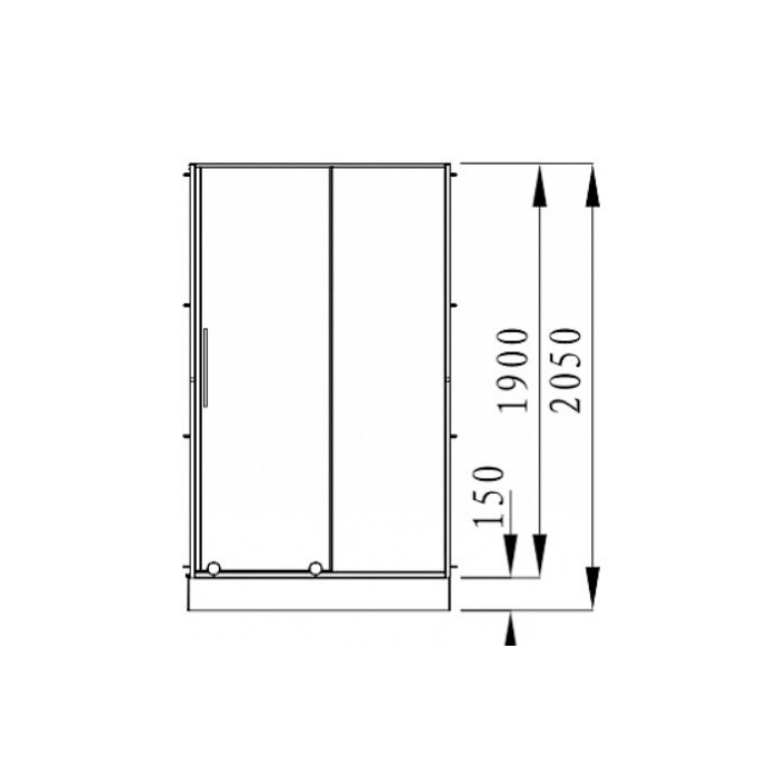 Alvaro Banos Toledo D120.10 Сromo Душевые двери 120*190