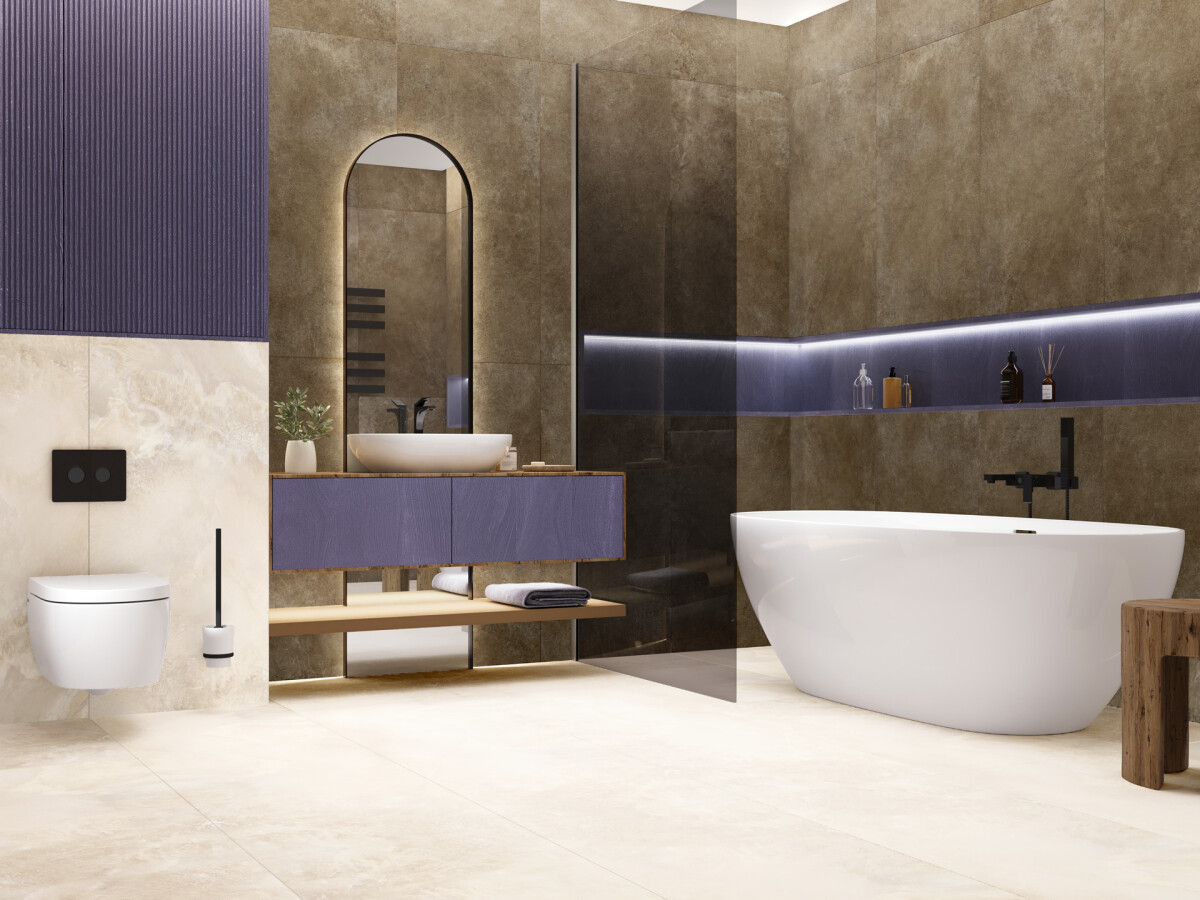 Керамогранит Artkera Group Микроцемент Бронз / Microcement Bronze матовый 600 x 600 x 9.5 мм. GP6060MIM31M