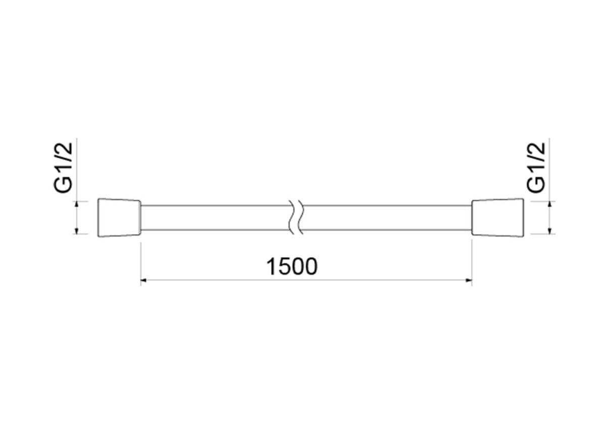 Aquatek Шланг для душа 150 см ПВХ AQ2106MB