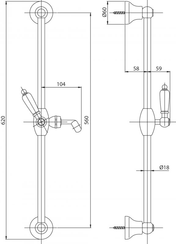 Cezares Lord душевой гарнитур хром LORD-SD-01-Bi