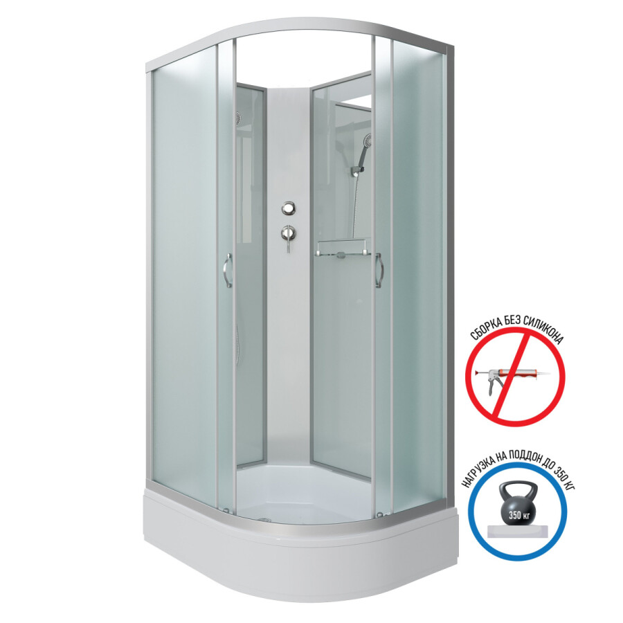 Niagara ЭКО NG 33394-14LBK Душевая кабина 130x90 Без крыши 333944LBK