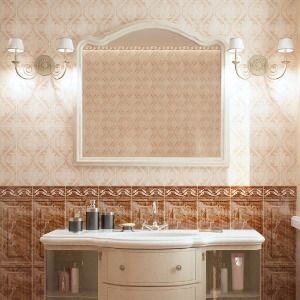 Нефрит Бельведер 38х38 см плитка напольная коричневая