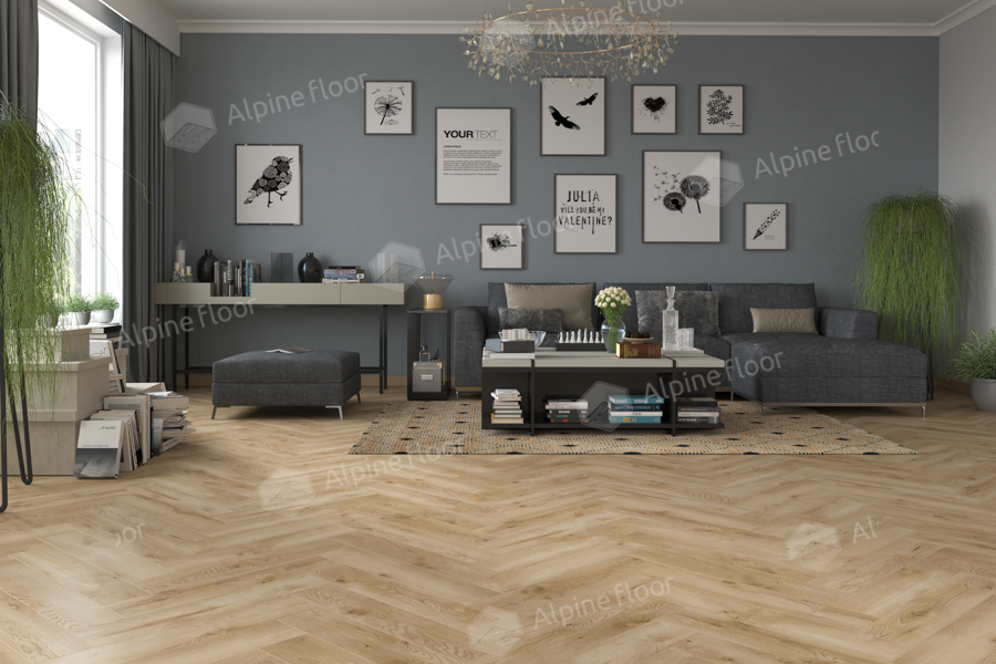 Ламинат Alpine Floor Ville 63266 Дуб Орпеза 643 x 131 х 8 mm