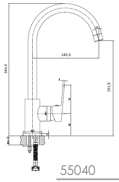 Imprese Laska 55040-W смеситель для кухни белый