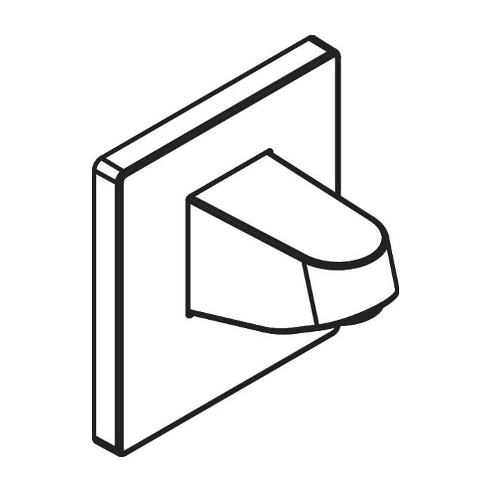 Hansgrohe Pulsify S Держатель верхнего душа 105 белый матовый 24139700