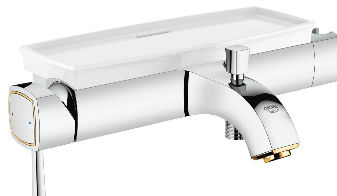 Grohe Grandera 23317IG0 смеситель для ванны хром/золото