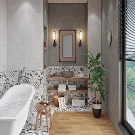 Керамогранит Cersanit Royalwood бежевый 18,5x59,8 RK4M012