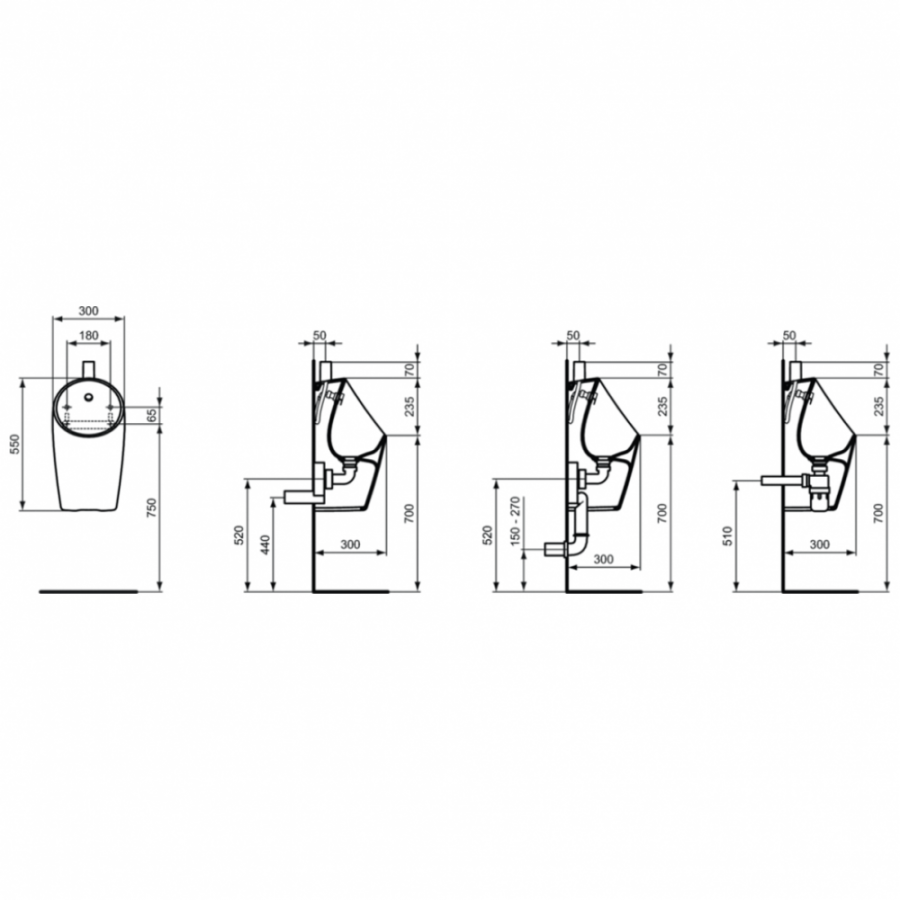 Ideal Standard Sphero писсуар E189501