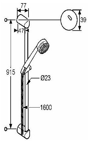 Kludi Zenta душевой гарнитур 6074005-00