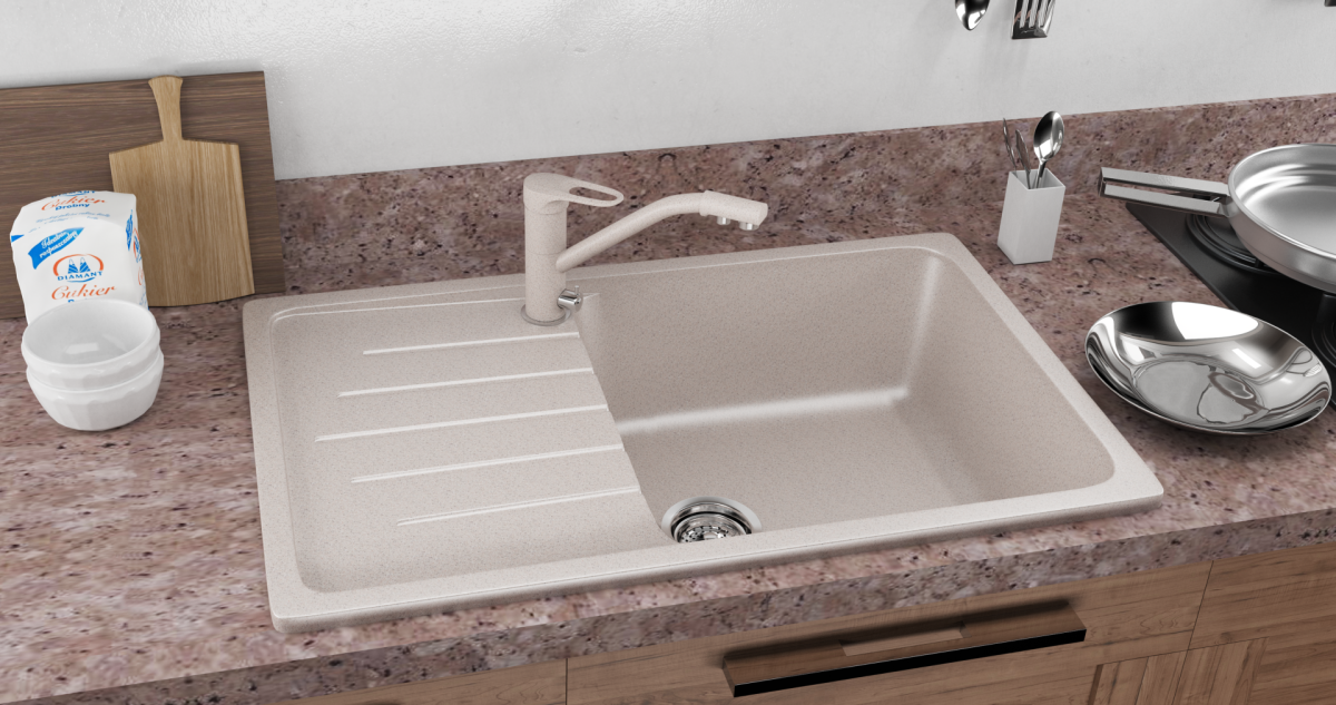 Смеситель для кухни Ulgran U-010-307 терракот