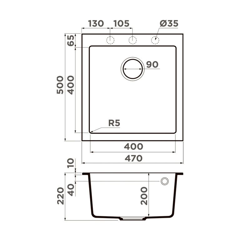 Omoikiri BOSEN 47A мойка кухонная белая 4993817