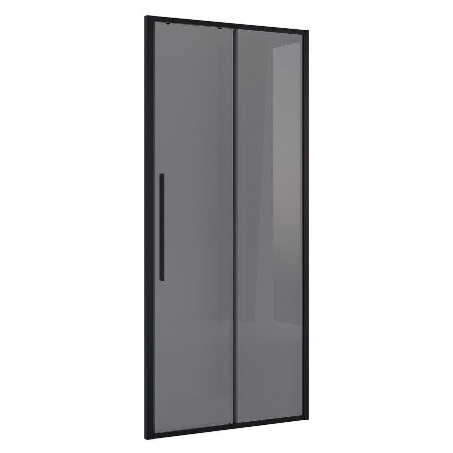 Дверь в нишу Niagara Nova NG-85-11TB (110х195) черный матовый,стекло тонированное,дверь раздвижная,1 место
