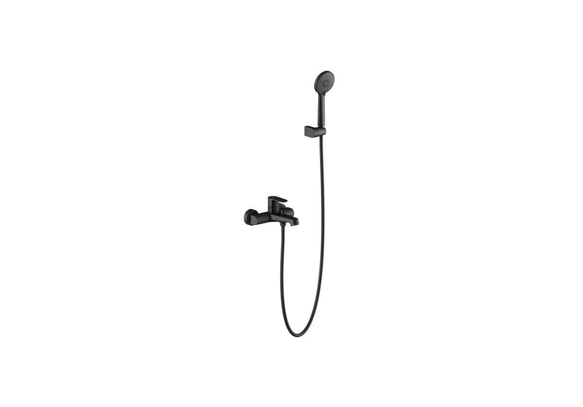 Aquatek Оберон Смеситель для ванны с душевым гарнитуром AQ1249MB